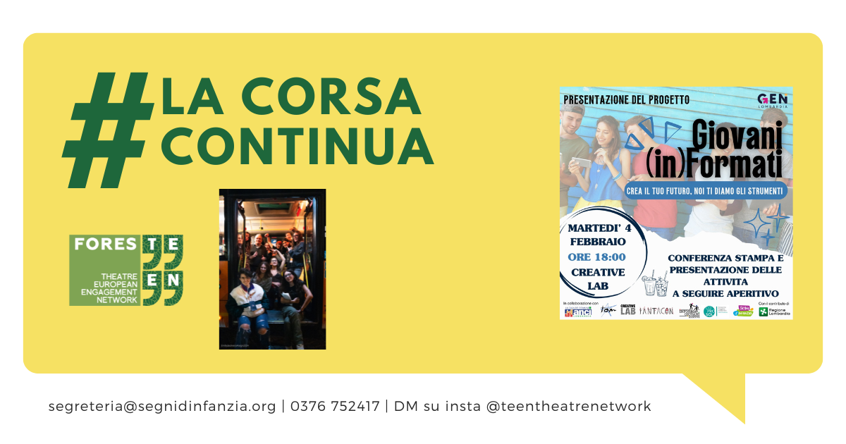 Conferenza stampa: LA CORSA CONTINUA + aperitivo finale