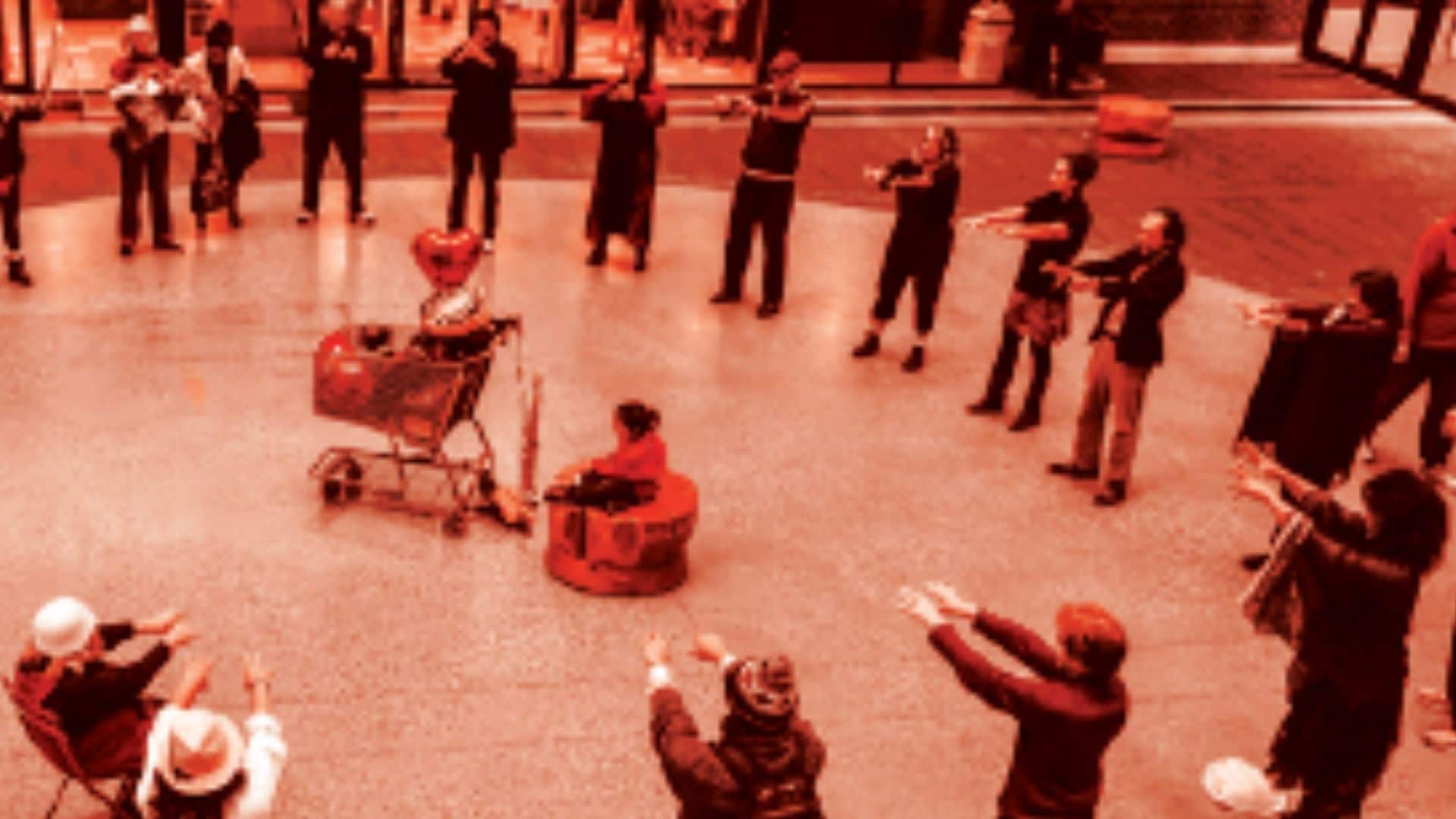 SUBITO IN PIAZZA - Performance di Barbonaggio teatrale